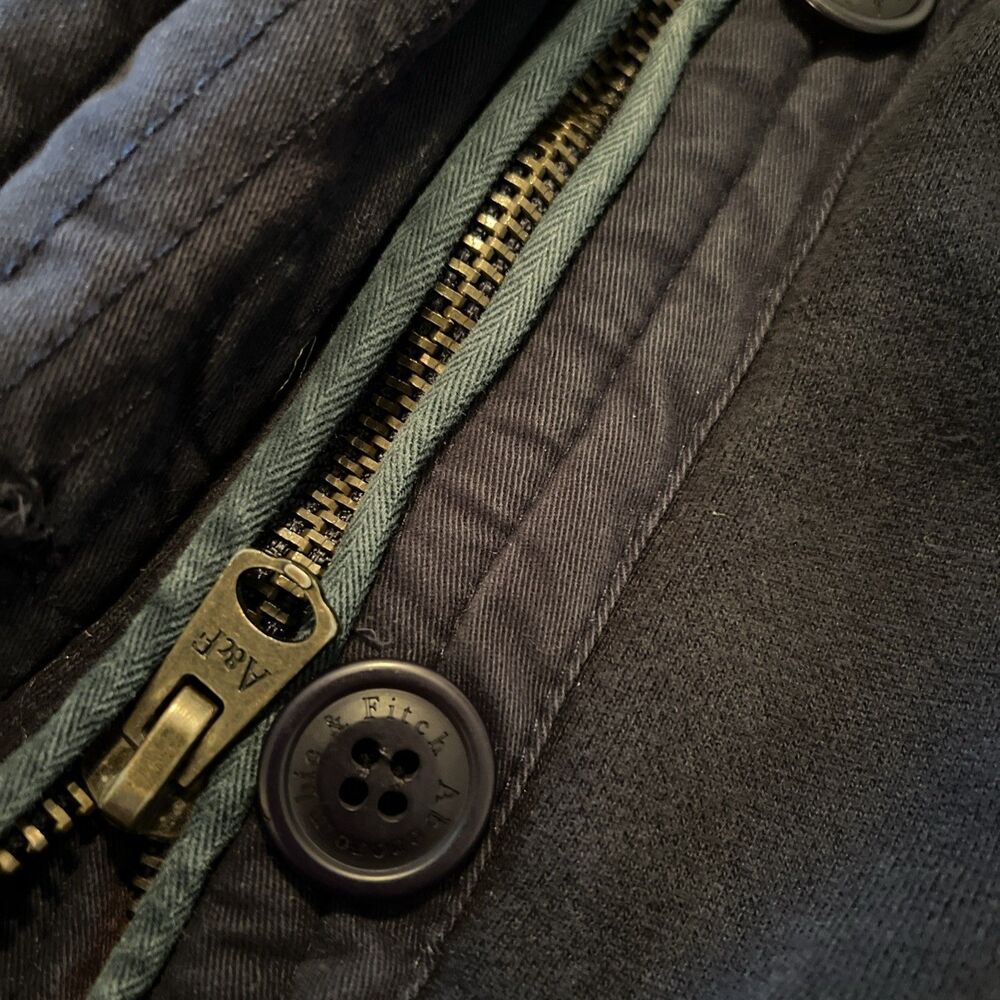 Abercrombie and Fitch VINTAGE Mens Grindstone Creek Jacket Navy Large L Blue - Picture 7 of 14